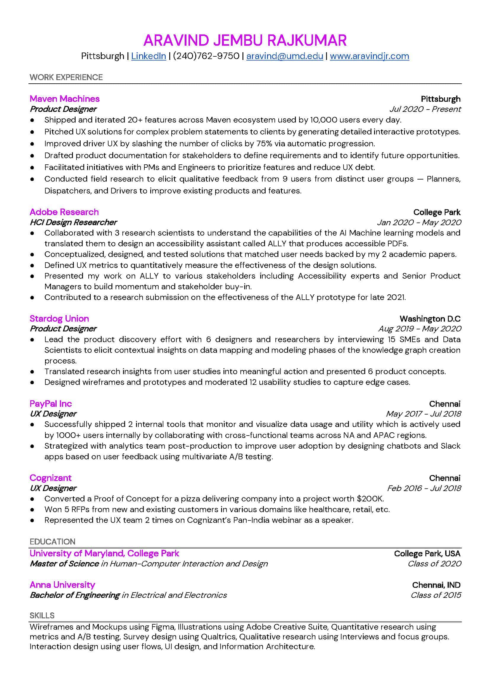 Product-Designer-Resume-AravindJR